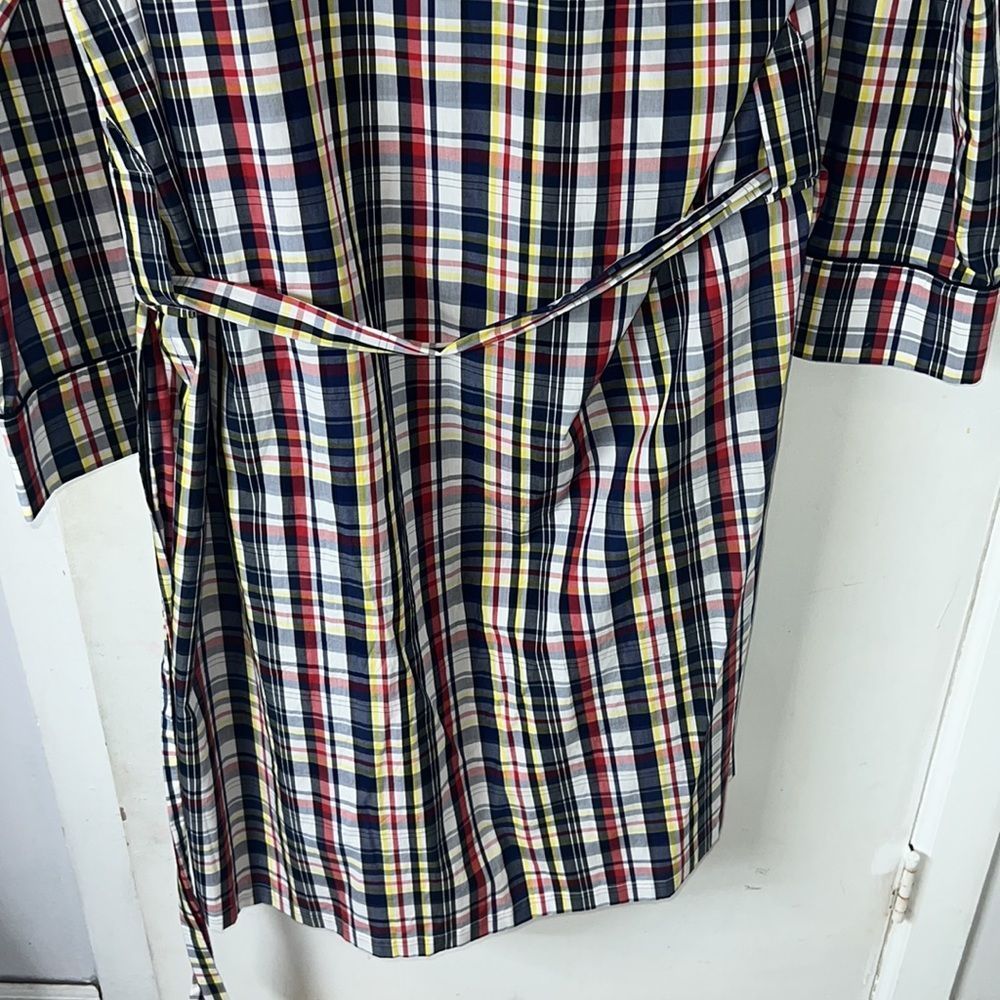 SLEEPY JONES Glenn Robe in Plaid-L - Picture 6 of 8